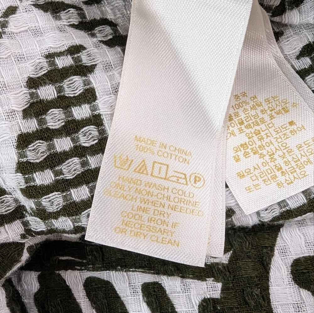 Kate Spade Tropical Button Down Shirt Size 6 - Picture 7 of 16